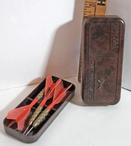 VNTG Unicorn Brass Half Pint Dart Bakelite Box - Picture 1 of 4