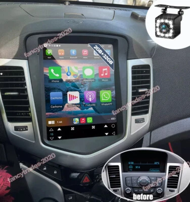 For Chevy Cruze 2009-2015 Car Apple Carplay w/Camera Android 13 Radio GPS Stereo - Image 1 of 4