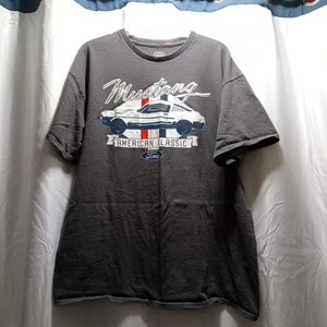 Ford Mustang Tshirt Mens Size XL American Classics Grey Muscle Car Automobile - Picture 1 of 4