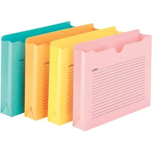 Notes File Jacket, Letter Size, Straight-Cut Tab, 2” Expansion, Assorted Colo... - Picture 1 of 1