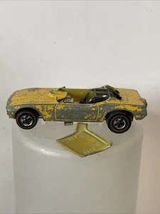 1969 HOT WHEELS Snake Funny Car REDLINE Yellow Vintage Diecast Toy WRECKED - Picture 1 of 11
