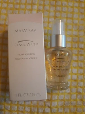 NOS Mary Kay Timewise Night Solution 806400 Facial Gel 1 oz NIB Dry To Oily Skin - Image 1 of 3