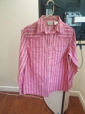 Camisa Cruel Niña Perla A Presión Manga Larga Con Botones Rosa Mujer Pequeña Vaquera Foto 1 de 4