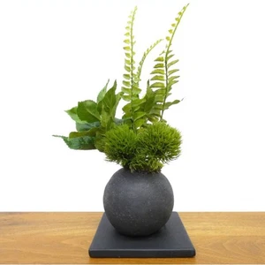 Künstlicher Bonsai Kirschblatt Gesteck Hinoki Kohle Kugel JAPAN Made Dekor - Bild 1 von 6