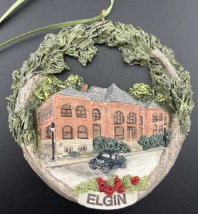 Hestia Ornament Elgin, Illinois OLD GAIL BORDEN LIBRARY #2960, nummeriert - Bild 1 von 3