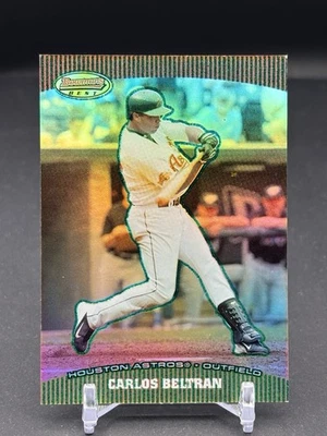 2004 Bowman's Best Green Refractor /100 Carlos Beltran #BB-CB Astros RARE SP - Image 1 of 3