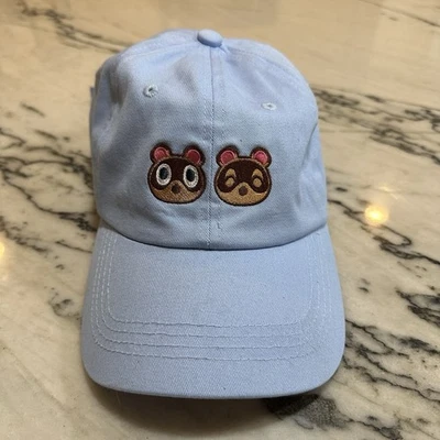 Gorra Animal Crossing Azul Claro Correa Gorra Adulto Nintendo Foto 1 de 4