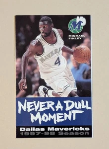 1997-98 Dallas Mavericks Basketball Pocket Schedule NBA BLUE MOTTO 🏀🏀 - Picture 1 of 2