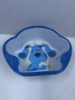 Nickelodeon Nick Jr Blues Clues Melamina Cuenco Plato Azul Perro. Vintage Foto 1 de 4