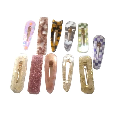 Lote de 11 clips de pasador de pelo varios colores Foto 1 de 4