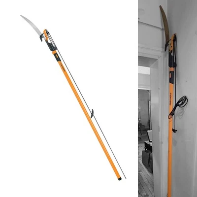 FISKARS PowerLever 1-1/8" Tree Pruner + 15"  Saw Blade, 7' - 14' Fiberglass Pole - Image 1 of 4