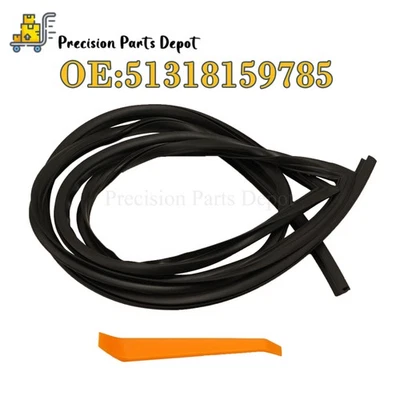 NEW Rear Upper Windshield Moulding Trim Seal For 97-03 BMW E39 51318159785 US Foto 1 de 4