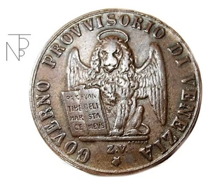 Venezia-Veneto (Governo Provvisorio) 3 Centesimi 1849 - Picture 1 of 7