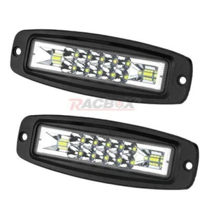 2x Barra de luces LED de trabajo de 7 pulgadas Combo de montaje empotrado Lámpara antiniebla Todoterreno Conducción Camión ATV - Imagen 1 de 10