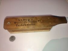 LYNCH’S World Champion Turkey Caller Model No 102 3 Hole 1958 Hen/Gobbler