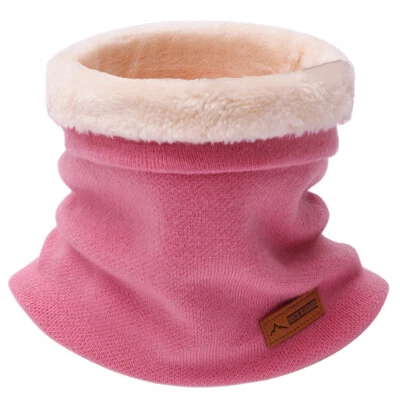 Pañuelo calentador de cuello a prueba de viento para exteriores unisex de felpa bufanda tejida gruesa hágalo usted mismo Foto 1 de 4
