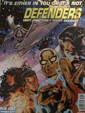 DEFENDERS BATTLE SCARS Promo Poster 10 x 13 2011 MARVEL Silver Surfer Dr Strange