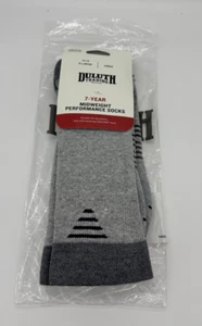 Duluth Men's 7-Year Midweight Performance Crew Socks Size XL 13-15 Gray NWT - Picture 1 of 3