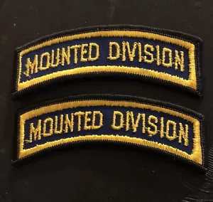 Vintage (2) Mounted Division Patch’s 4” X 1.25” NOS - Bild 1 von 2