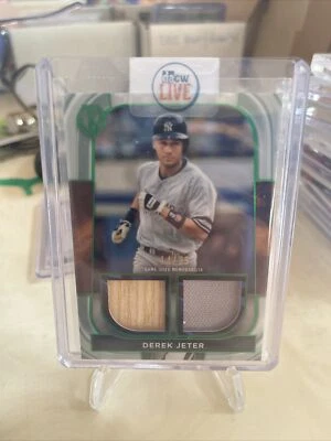 2022 Topps Tribute Dual Relic Bat & Jersey Derek Jeter #14/99 - Image 1 of 2