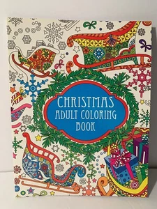 Malbuch Weihnachten Erwachsene ~ einseitig perforiert 31 Seiten brandneu - Bild 1 von 11
