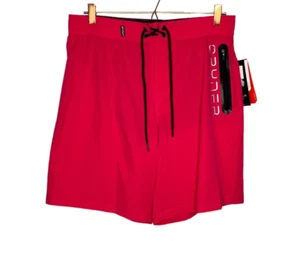 New Spyder Men's Large L Berry Pink UV Protection Stretch Swim Trunks Beach - Picture 1 of 4