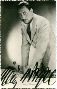 Foto-AK WILLY BIRGEL, Schauspieler mit gedrucktem Autogramm 50er - Picture 1 of 1