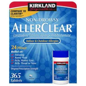 Kirkland Signature Non-Drowsy AllerClear Antihistamine 10mg 365 Tablets - Picture 1 of 4