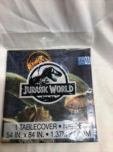 Jurassic World Plastic Table Cover 54 X 84 Inches Birthday Fun Dionsures  - Picture 1 of 8
