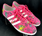 Adidas Originals X Jeremy Scott M18994 rosa Schnür-Sneaker Schuhe Herren US 10