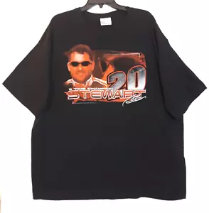 NASCAR Shirt Men 2XL Tony Stewart #20 Home Depot Black Short Sleeve Tee EUC - Picture 1 of 11