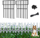 10 Pack Animal Barrier Fence, 10.83ft (l) X 16in (h) Decorative Garden Fencin...