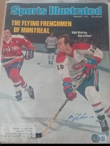 Guy Lafleur February 7, 1977 Autographed Sports Illustrated Magazine - Canadiens - Picture 1 of 2