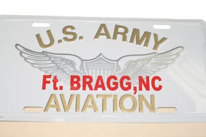 License Plate, US Army Aviation-Ft. Bragg-NEW-60005LP - Picture 1 of 1