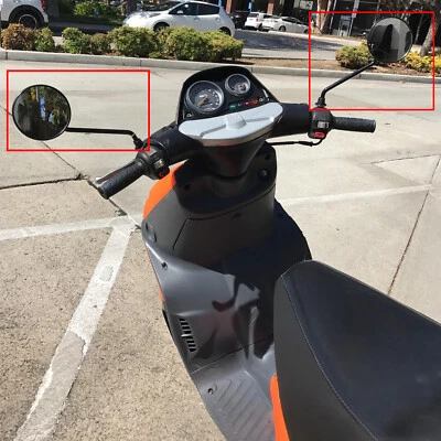 Espejos retrovisores para motocicleta 8 mm 10 mm para Yamaha Honda Suzuki ATV bicicleta scooter Foto 1 de 4