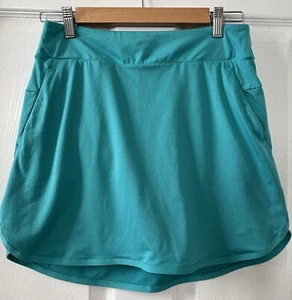 Nike Women’s Sz S Skirt Skort Dri-Fit Teal Blue Stretch Golf Tennis Mini - Picture 1 of 16