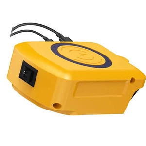 Adapter ładowarki bezprzewodowej do akumulatorów Dewalt z 2 portami do ładowania wielu urządzeń - Zdjęcie 1 z 11