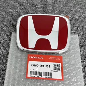 Front Grille Red Emblem For Honda Civic 2006-2011 JDM Element 2007-2008 H Badge - Picture 1 of 4