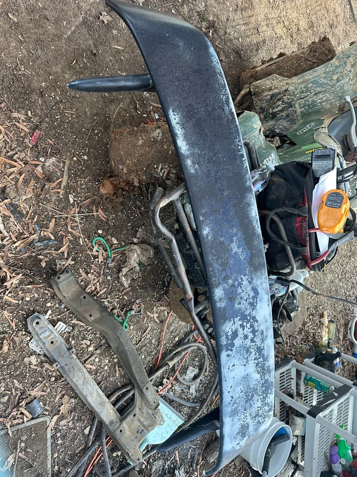 91-96 Mitsubishi 3000GT & Dodge Stealth OEM STOCK BLACK REAR SPOILER WING - Image 1 of 4