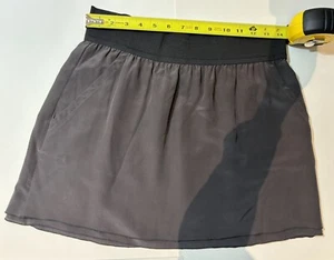 Scoop Beach 100% silk mini skirt black size P - Picture 1 of 5