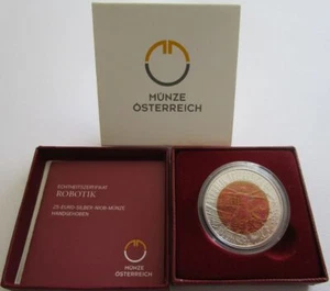 Österreich 25 Euro 2011 Robotik Silber Niob - Picture 1 of 3