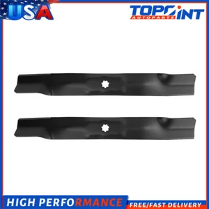 2 Mower Blades for John Deere AM141034 M154062 LA120 42 Inch Deck High Lift - Picture 1 of 7