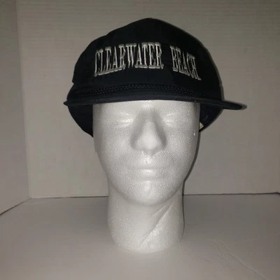 Gorra gorra de algodón vintage años 80/90 Clearwater Beach Florida Snapback adulto Foto 1 de 4