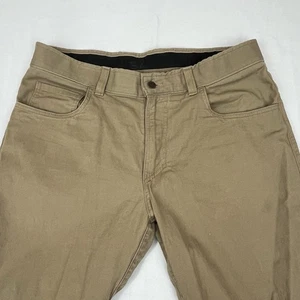 Origin Maine Moab Stretch Canvas Arbeitshose Herren Gr. 36x32 hellbraun spitz zulaufend USA - Bild 1 von 8