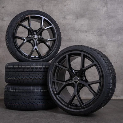 Audi RS3 Winterräder 19 Zoll 8Y RS Felgen 8Y0601025BP 8Y0601025BQ schwarz glanz - Bild 1 von 4