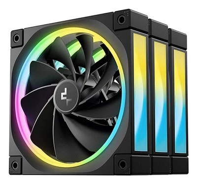 6933412785132 DeepCool FL12R-3 IN 1 Computer case Fan 12 cm Black 3 pc(s) DEEPCO - Image 1 of 4