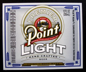 Stevens Point Brewery PREMIER POINT LIGHT beer label WI 12oz - Picture 1 of 1