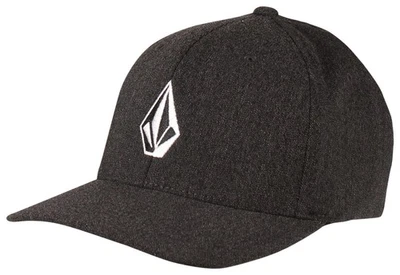 Volcom Full Stone Heather Flexfit 帽子 - 木炭 Heather - 全新 — 第 1/2 张图片