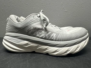 Hoka One One Bondi 7 Womens Running Walking Athletic Shoes Light Gray Size: 8.5 - Picture 1 of 15