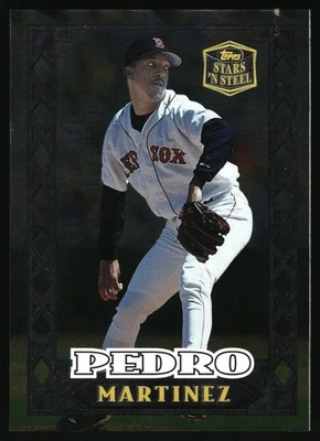 1998 Topps Stars 'n Steel - Pedro Martinez #24 - Image 1 of 2